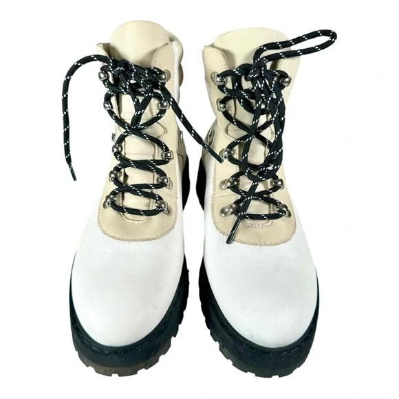 & Other Stories Women’s Leather Lace-Up Hiking Boots US 7 - Picture 2 of 16